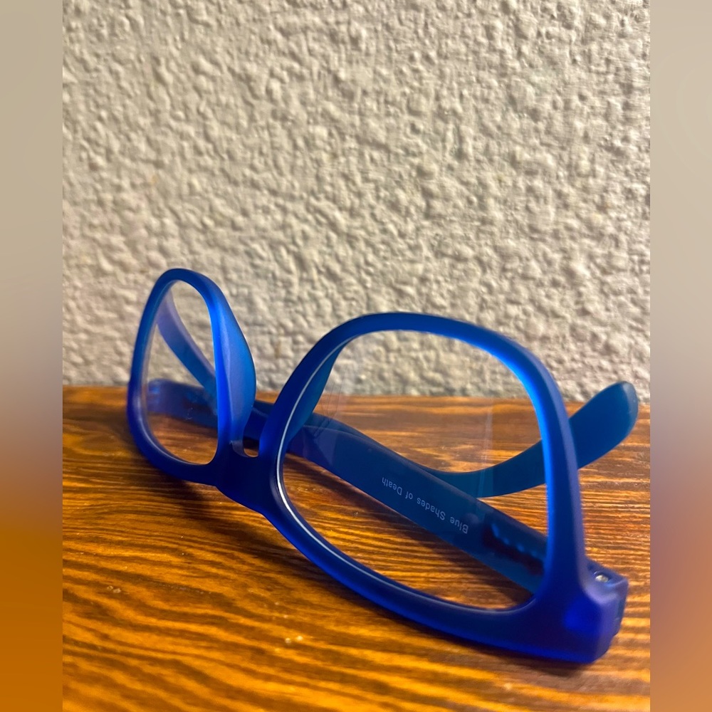 Goodr Blue light blocking glasses. “Blue shades of death” style/color